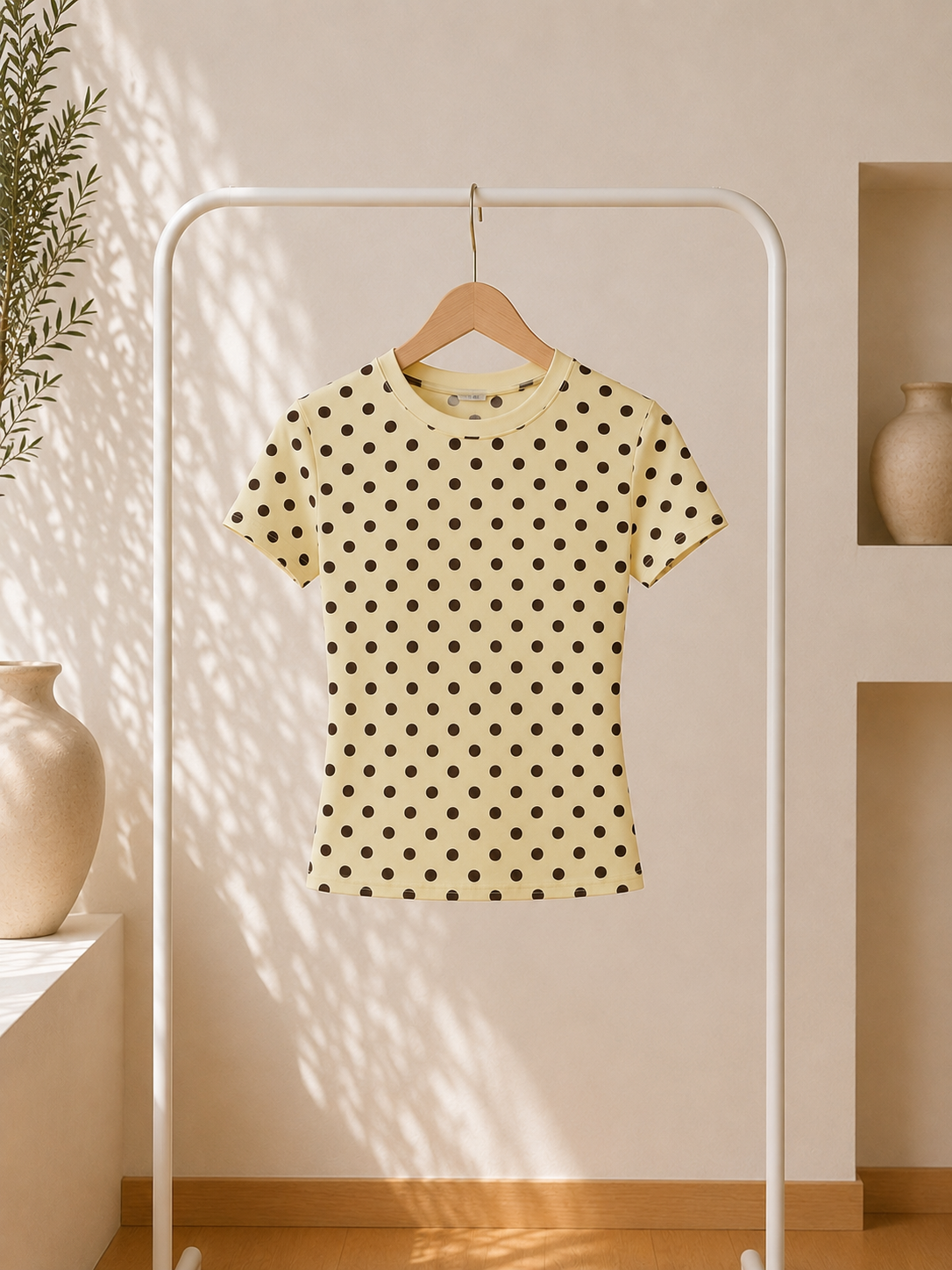 T-Shirts Punkte Butteryellow